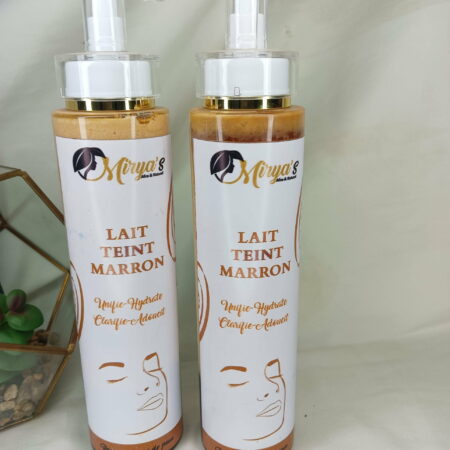 Lait teint marron