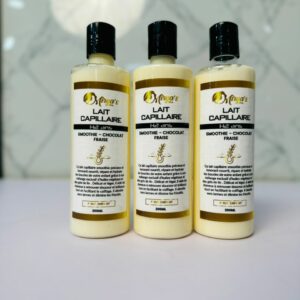 Lait Capillaire Smoothie Fraise-Chocolat – Hydratation & démêlage enfant (1–12 ans)